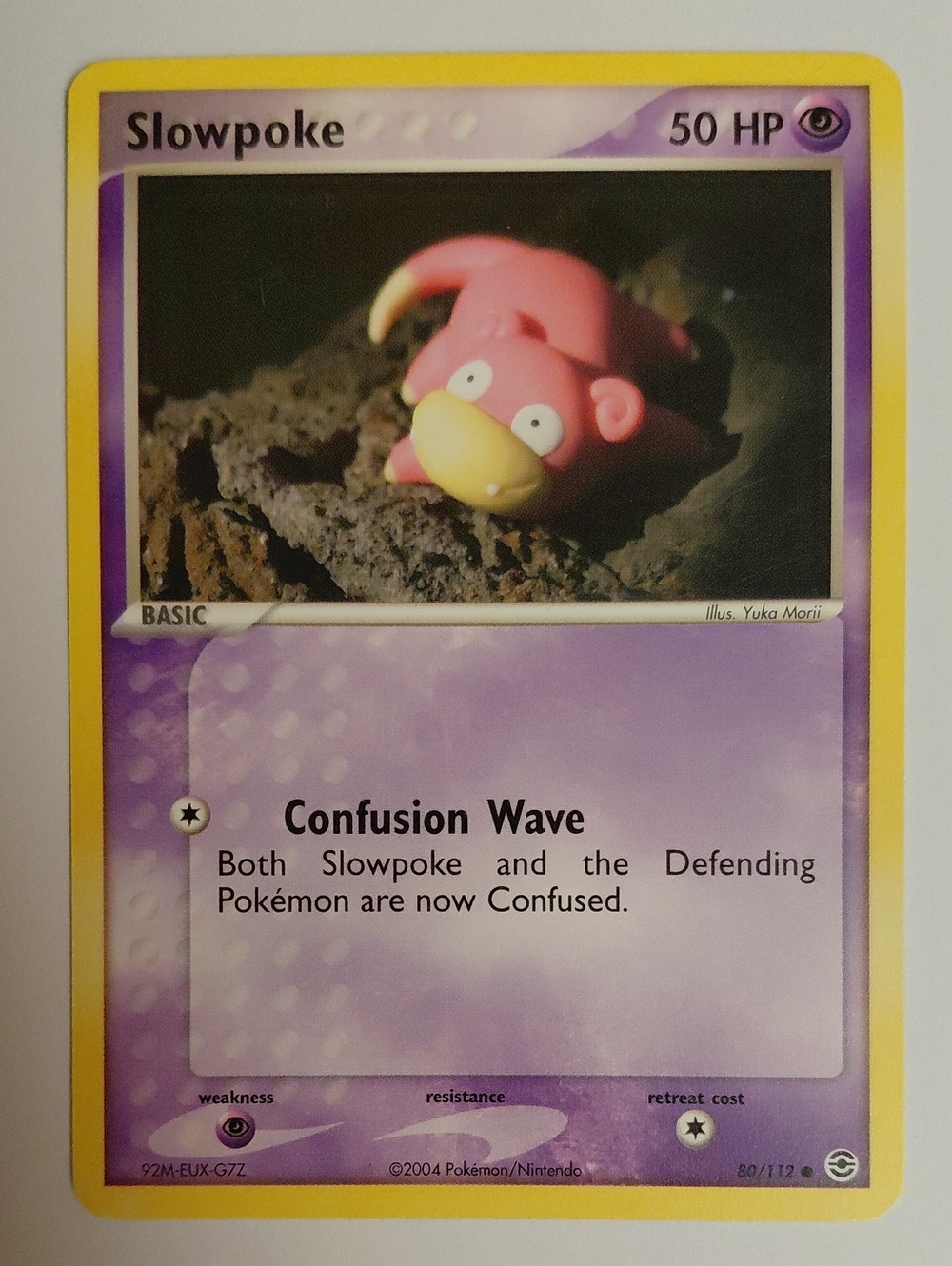Yuka Morii - Slowpoke Vintage Clay Artwork - Pokemon Card